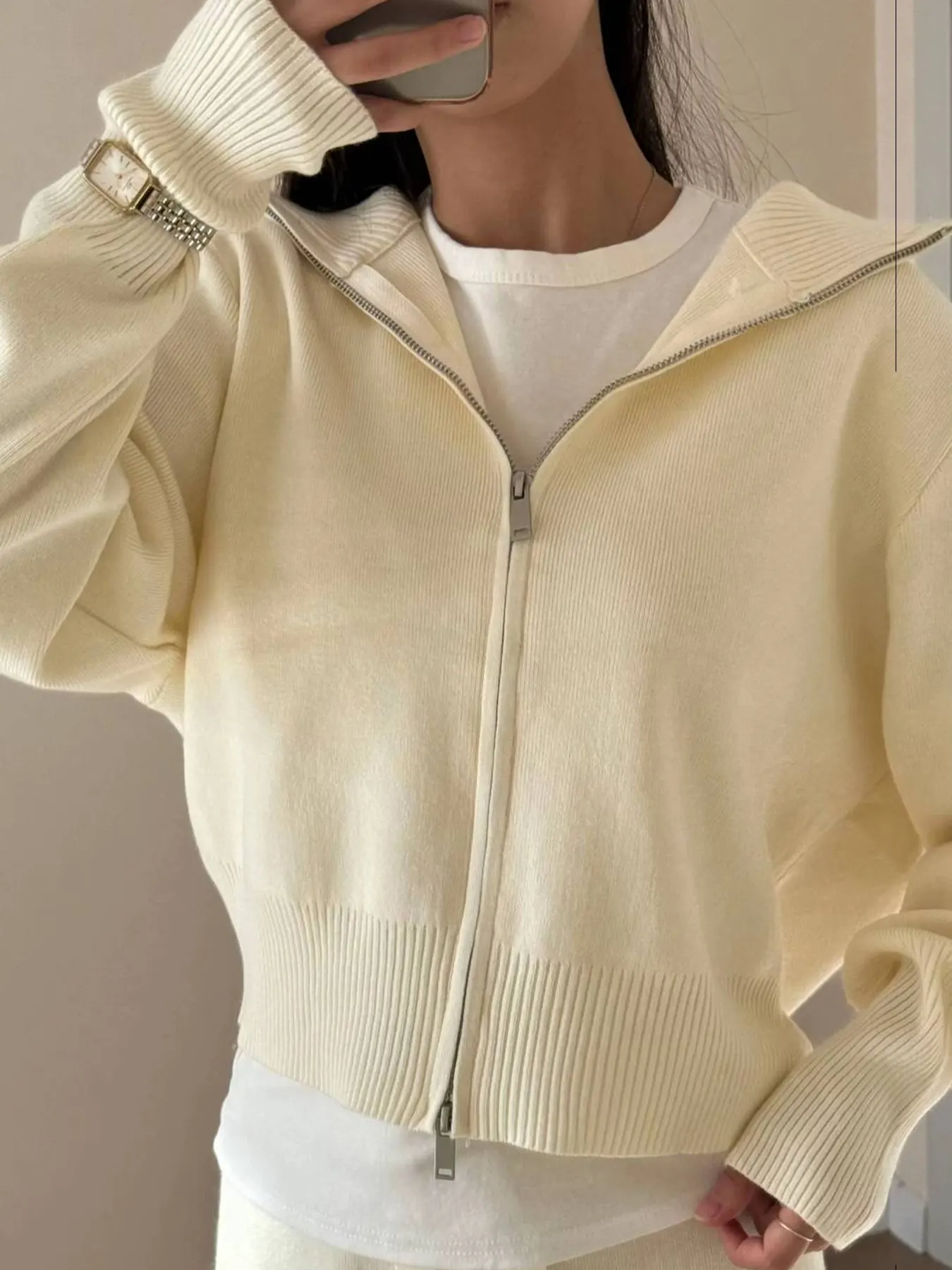 Zip-Up Hoodie and Pants Set